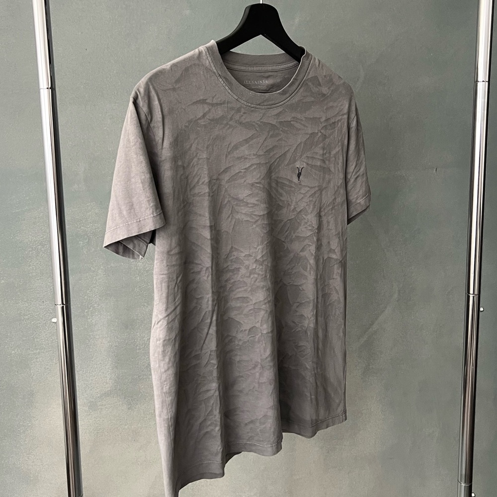 ALLSAINTS grey tie dye shirt